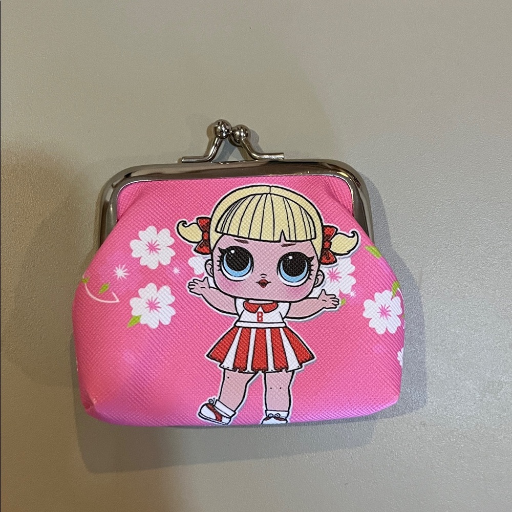 Pink Cartoon Coin Purse New